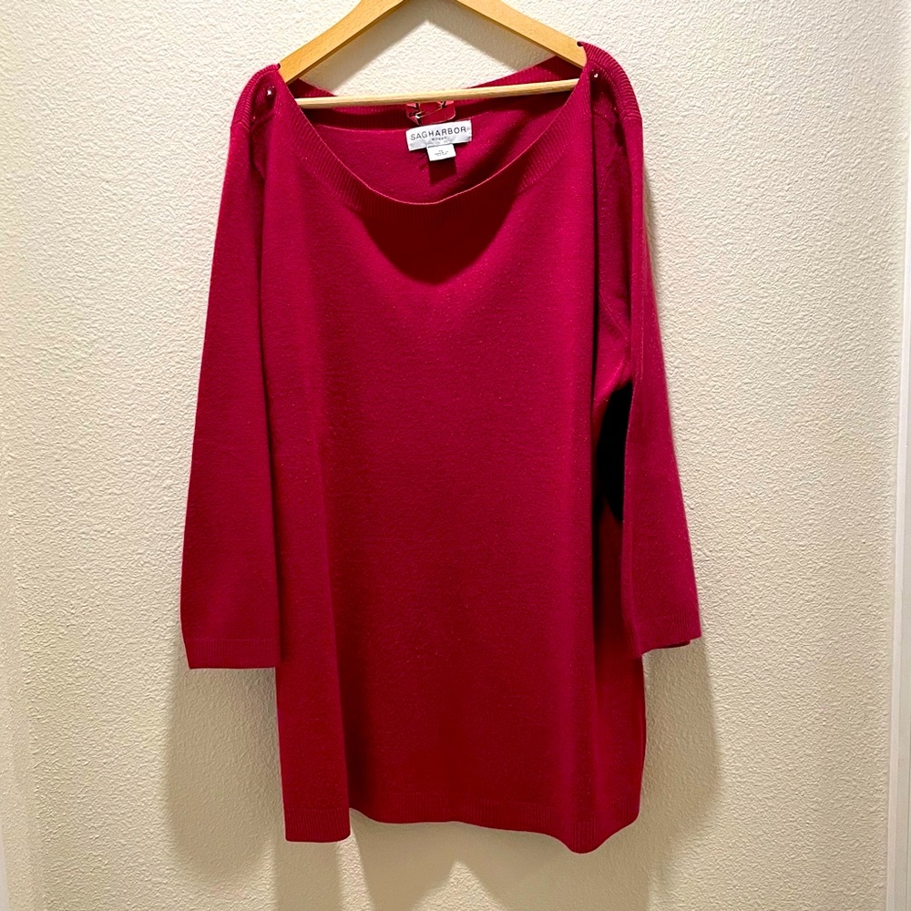 Sag Harbor pink sweater